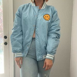 Oversized Ascot & Hart Bomber baseball jacket NWOT